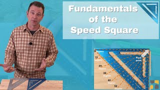 Basics of a Speed Square Lesson  Measuring and Marking Lesson Series  Trade Skills Video UPDATED [upl. by Ennad989]