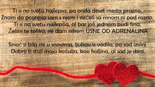 Fantastic Band ft SHA  Usne od adrenalina TEKST Lyrics 2016 [upl. by Yelda]