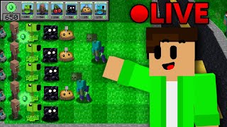 Beating Minecraft Plants Vs Zombies LIVE [upl. by Yahsan]