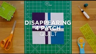 Make a Disappearing Four Patch  Quilt Snips [upl. by Chuu]