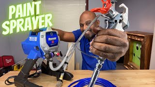 HOW TO USE A PAINT SPRAYER LIKE A PRO [upl. by Yelnats]