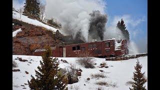 Cumbres and Toltec Rotary snowplow part 2 Assault on Cumbres Pass [upl. by Adiaj236]