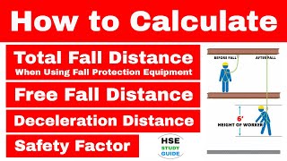 How to Calculate Total Fall Distance  Deceleration Distance  Free Fall Distance  Safety Factor [upl. by Nert110]