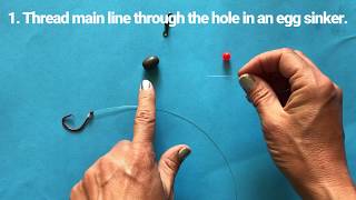 Fishing Rigs How to Make a Carolina Rig for Saltwater Fishing [upl. by Gracye]