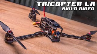 TRICOPTER LR  Long Range FPV 1h Flight time Foldable multirotor  Build Video [upl. by Anthia806]