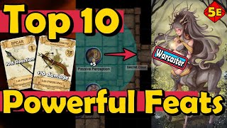 Top 10 Most Powerful Feats in DnD 5E [upl. by Idnod884]