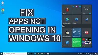 How To Fix Windows 10 Apps Not Opening  Solve Apps Problems [upl. by Snevets405]