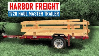 Installing Plywood Deck on Harbor Freight Utility Trailer [upl. by Enitsed856]