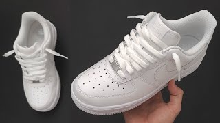 Nike Air Force 1 Cool lacing Loosely 👟🔥 Nike Air Force 1 Lace styles [upl. by Icaj527]