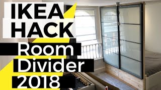 Studio Apartment Room Divider  IKEA HACK [upl. by Aldrich]