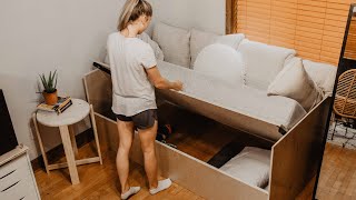 DIY Sofa Bed with Storage [upl. by Sax]