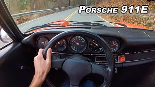 1969 Porsche 911E POV Drive  The Air Cooled Classic 20L Flat Six You Need To Hear Binaural Audio [upl. by Dana681]