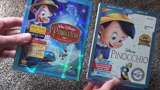 Pinocchio Signature Collection BluRay Unboxing from Disney [upl. by Braasch886]