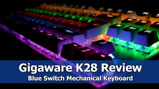 Cheapest Mechanical Keyboard  Is it Good  Gigaware K28 Blue Swtich Review [upl. by Auhesoj]