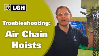 Troubleshooting an Air Chain Hoist [upl. by Enelhtac]