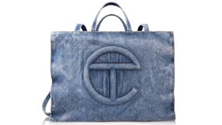 Telfar Large Denim Shopping Bag [upl. by Sydalg]