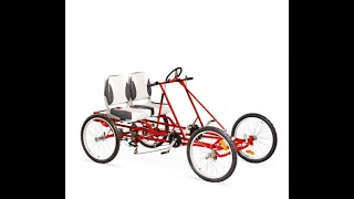 Quadracycle 21 Speed 4 Wheel Pedal Bikes [upl. by Namilus]