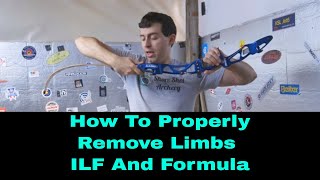 How To Remove Limbs From A Riser Properly For ILF And Formula Recurve Bow  Archery Help [upl. by Adnofal881]