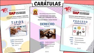 CARÁTULAS EN WORD 4 Diseños  TUTORIAL fácil paso a paso  Shirlhy [upl. by Leibman]