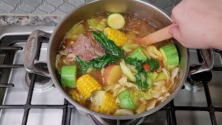 CALDO  Beef Mexican Style Soup Recipe  Caldo De Res  VLOGMAS Day 11 [upl. by Sophy234]