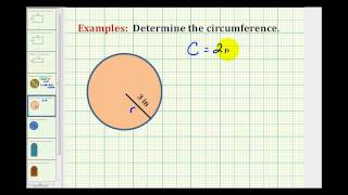 Examples Determine the Circumference of a Circle [upl. by Hanah]