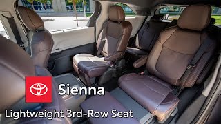 The All New 2021 Sienna Wins Lightweight folding 3rdRow Seat Award [upl. by Sualocin775]