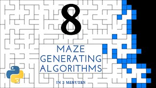 8 Maze Generating Algorithms in 3 Minutes [upl. by Florella]