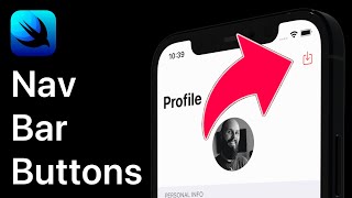 SwiftUI Navigation Bar Button  Toolbar  iOS 14  Xcode 124 [upl. by Heiskell]