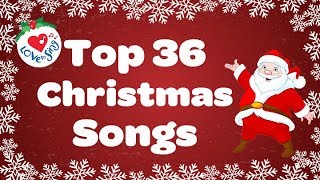 Top 36 Popular Christmas Songs and Carols Playlist 🎅 [upl. by Biddle]