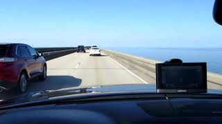 Crossing the Lake Pontchartrain Causeway [upl. by Marashio]