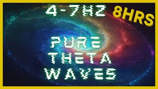 47hz PURE Theta Waves  432hz Base Frequency  Binaural Beats  CIA Hemi Sync  Astral Projection [upl. by Keyek366]