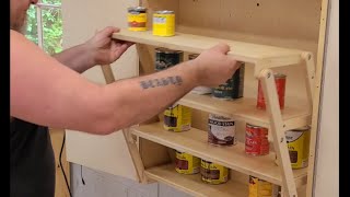 DIY Folding Cabinet for Tiny Homes and Van Life [upl. by Akeemaj]