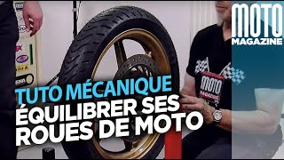 Équilibrer ses roues de moto  TUTO Moto Magazine [upl. by Aleil]