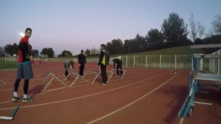 Séance 79  Technique sprint athlétisme 10032016 [upl. by Milka]