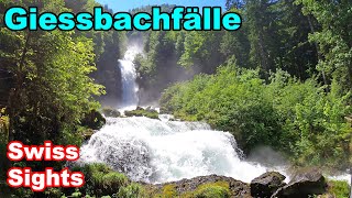 Giessbachfälle Giessbach Falls Switzerland Brienz 4K [upl. by Scheck]