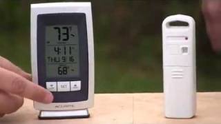 AcuRite Indoor  Outdoor Thermometer 00754 [upl. by Panthea]