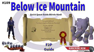 OSRS│How To Complete Below Ice Mountain Quest 2021│Urdu Hindi [upl. by Assenat945]