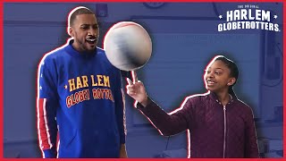 Surprise Classroom Visit From Basketball Star  Harlem Globetrotters [upl. by Eirek]