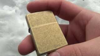 Zippo Review  Antique Brass [upl. by Torras]