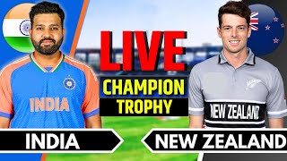 India vs New Zealand Match 12  Live Cricket Match Today  IND vs NZ  Champions Trophy Last 40 Ov [upl. by Mauralia445]