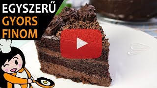 Csokoládétorta Csokitorta  Recept Videók [upl. by Hareema]