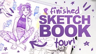 Finished Sketchbook Tour 25  SKETCHES OF SKETCHY PROPORTIONS [upl. by Mcdowell644]