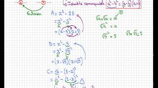 Cours ♦ Factoriser • Identités remarquables • a²  b² ♦ Troisième [upl. by Arabelle]