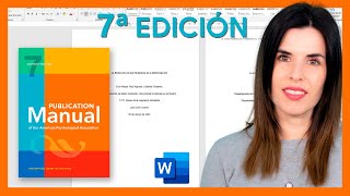 🟠 PORTADA APA 7ma séptima edición en Word  última edición [upl. by Vasilis3]