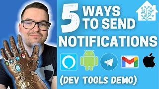 5 WAYS To Send Notifications Using Home Assistant [upl. by Ailina158]