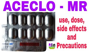 ACECLO MR TABLET  Aceclo MR Tablet uses Hindi  Aceclofenac Paracetamol amp Chlorzoxazone tablets [upl. by Drofnelg973]