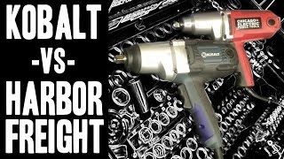 Kobalt  VS  Harbor Freight 12quot Corded Impact Wrenches [upl. by Milka]