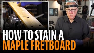 How to stain a Fender maple fretboard [upl. by Aileda398]