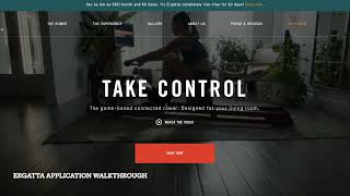 Ergatta Rower Review Full Application Demo [upl. by Aynwad]