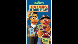 Sesame Street Bert and Ernies Word Play 2002 VHS [upl. by Aidyl]